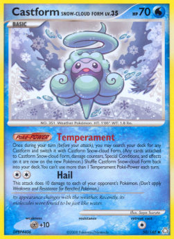 Castform Snow-Cloud Form Lv.35 - Legends Awakened (Uncommon) [LA-50] Main image
