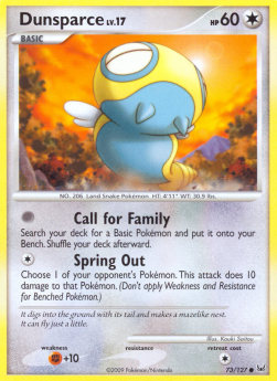 Dunsparce Lv.17 - Platinum (Common) [PL-73] Imagen principal del producto