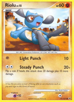 Riolu Lv.15 - Platinum (Common) [PL-91] Hover Image