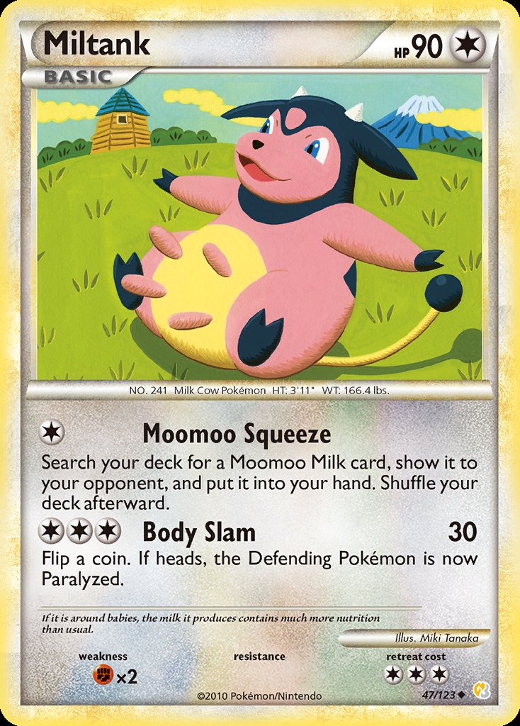 Miltank - HeartGold & SoulSilver (Uncommon) [HS-47] Image principale du produit
