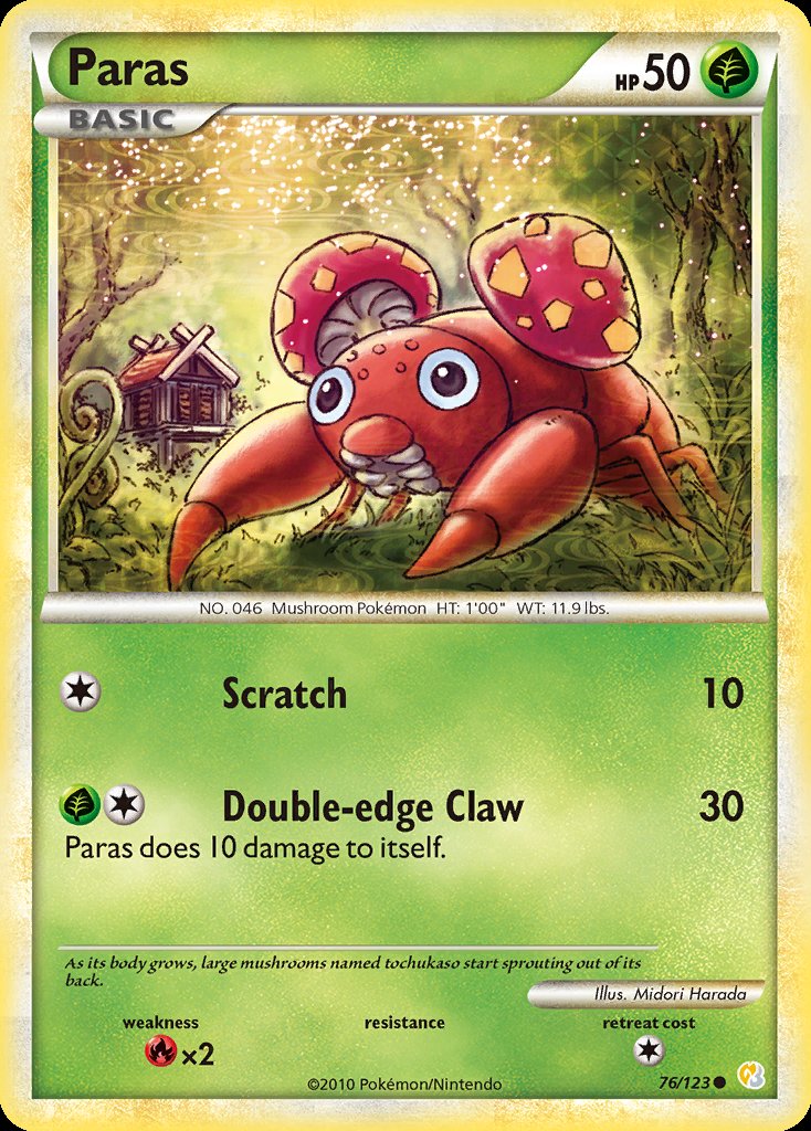 Paras - HeartGold & SoulSilver (Common) [HS-76] Image principale du produit