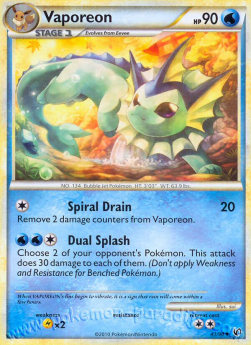 Vaporeon - Undaunted (Uncommon) [UD-41] Imagen principal del producto
