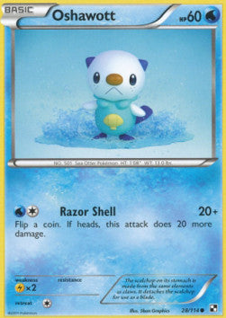 Oshawott - Black & White (Common) [BLW-28] Imagen principal del producto