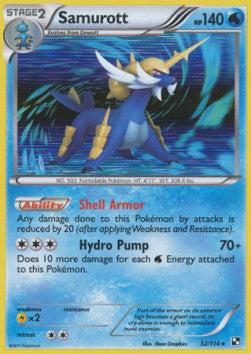 Samurott - Black & White (Holo Rare) [BLW-32] Imagen principal del producto
