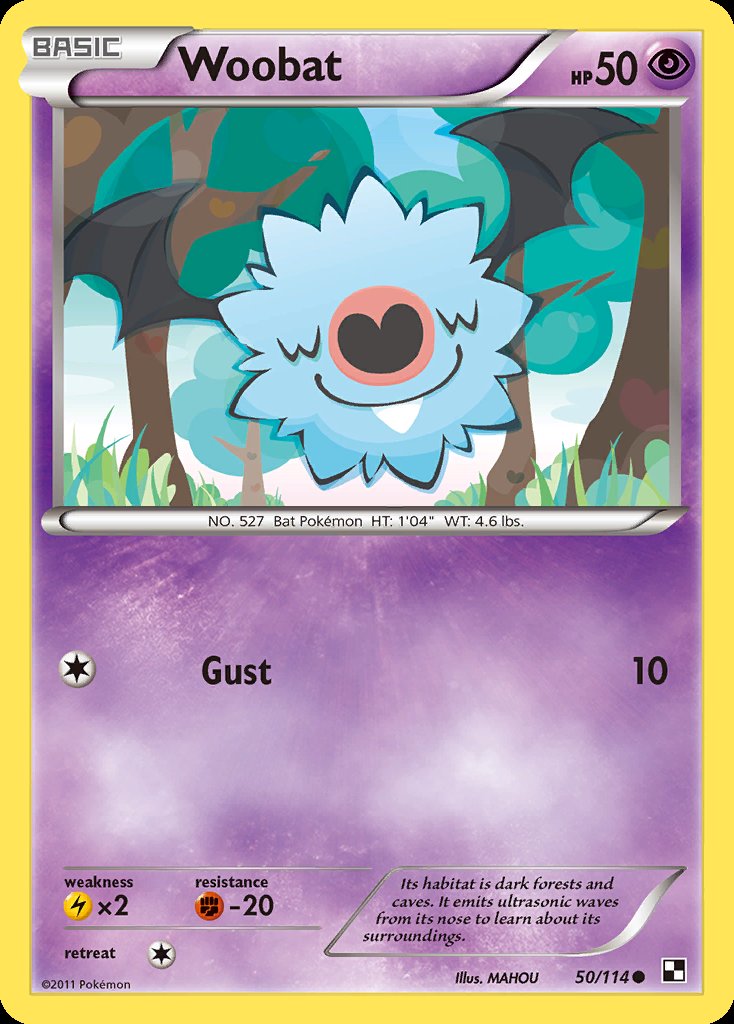 Woobat - Black & White (Common) [BLW-50] Hauptbild