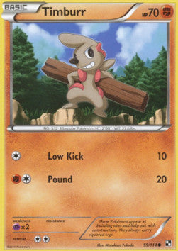Timburr - Black & White (Common) [BLW-59] Imagen principal del producto