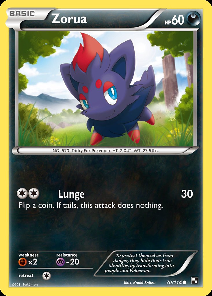Zorua - Black & White (Common) [BLW-70] Hauptbild