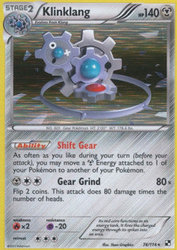 Klinklang - Black & White (Holo Rare) [BLW-76] Imagen principal del producto