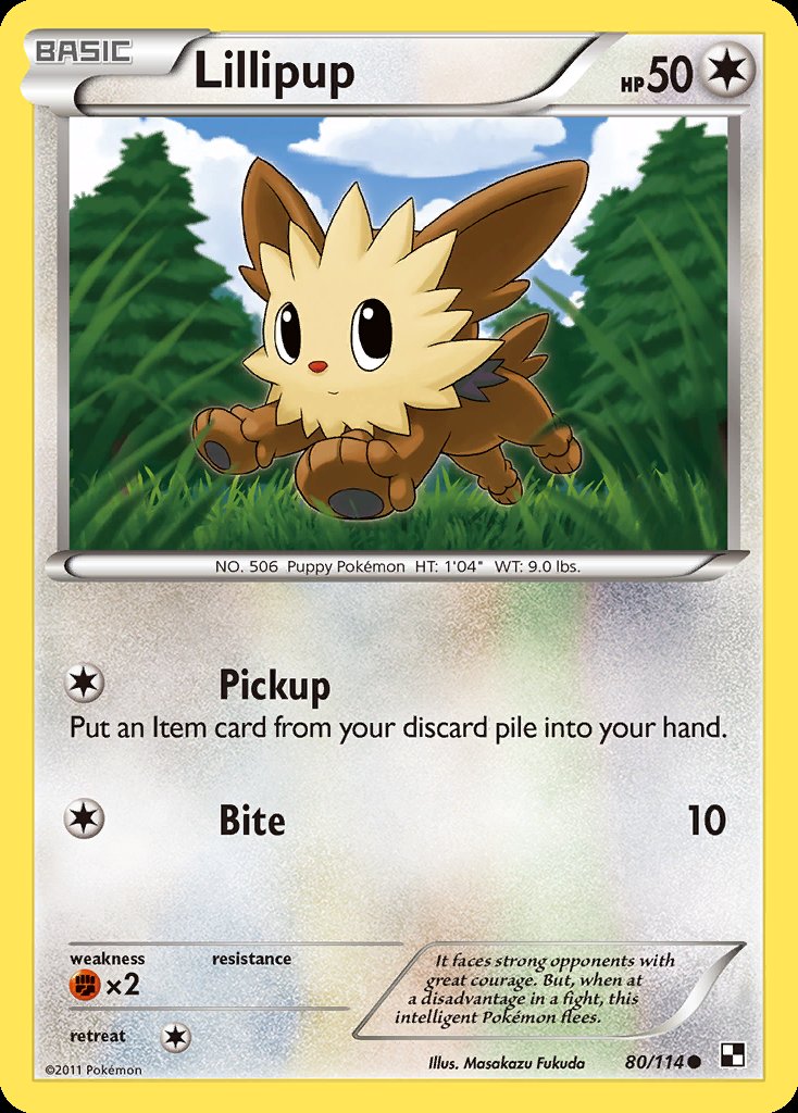 Lillipup - Black & White (Common) [BLW-80] Hauptbild