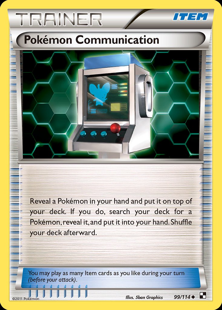 Pokémon Communication - Black & White (Uncommon) [BLW-99] Immagine principale del prodotto
