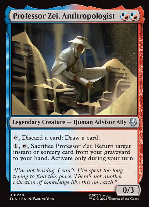 Professor Zei, Anthropologist – Magic: The Gathering | Avatar: The Last Airbender (TLA-238) Magic: The Gathering card