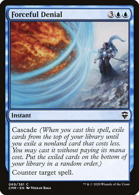Forceful Denial – Commander Legends (CMR-69) Magic: The Gathering card Immagine principale del prodotto