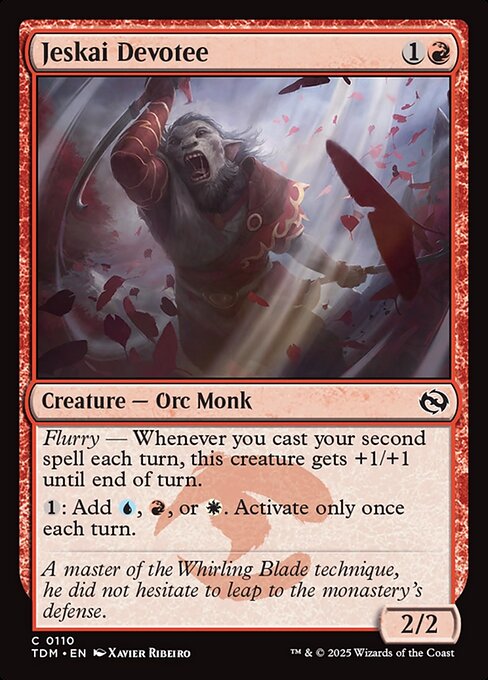 Jeskai Devotee – Tarkir: Dragonstorm (TDM-110) Magic: The Gathering card | LC-REM-20260804-15401862037836-27f31f9c-7149-4608-9b18-b3530a2efd4a
