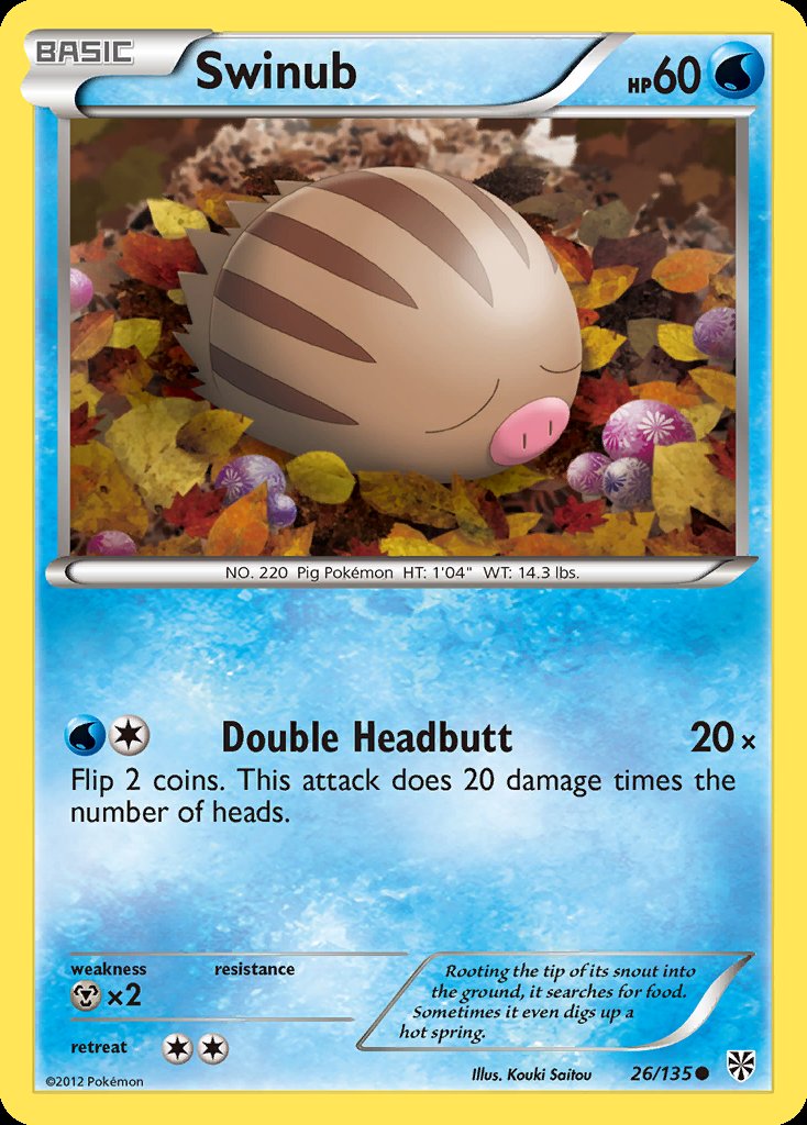 Swinub - Plasma Storm (Common) [PLS-26] Hoofdafbeelding