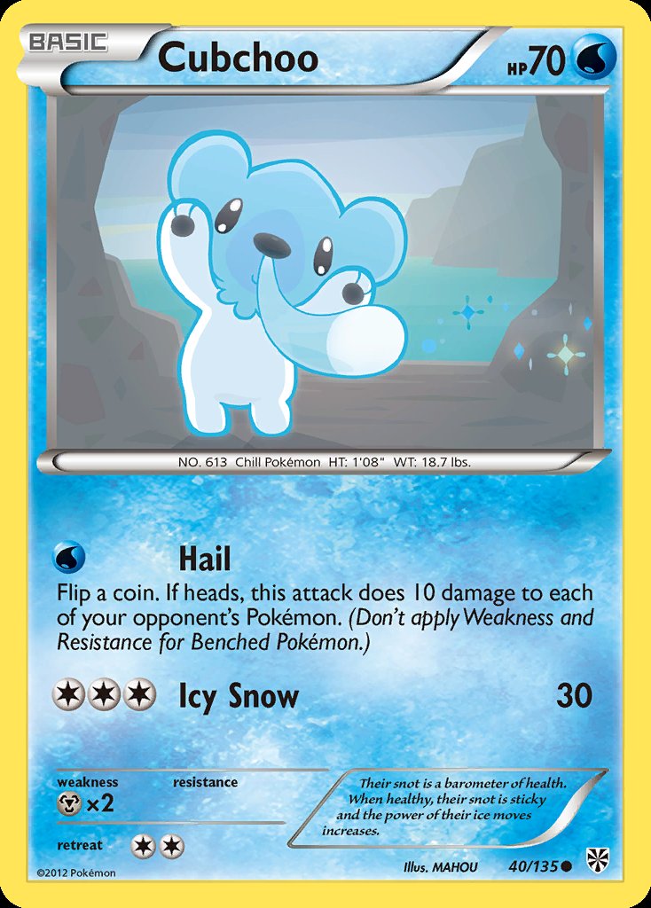 Cubchoo - Plasma Storm (Common) [PLS-40] Hoofdafbeelding