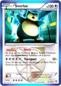 Snorlax - Plasma Storm (Rare) [PLS-101] Hover Image