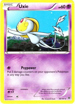 Uxie - Plasma Blast (Rare) [PLB-36] Hover Image