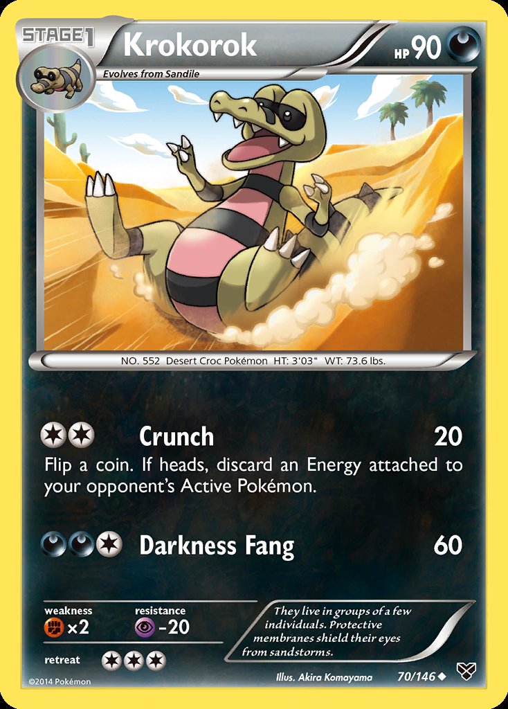 Krokorok - XY (Uncommon) [XY-70] Image principale du produit