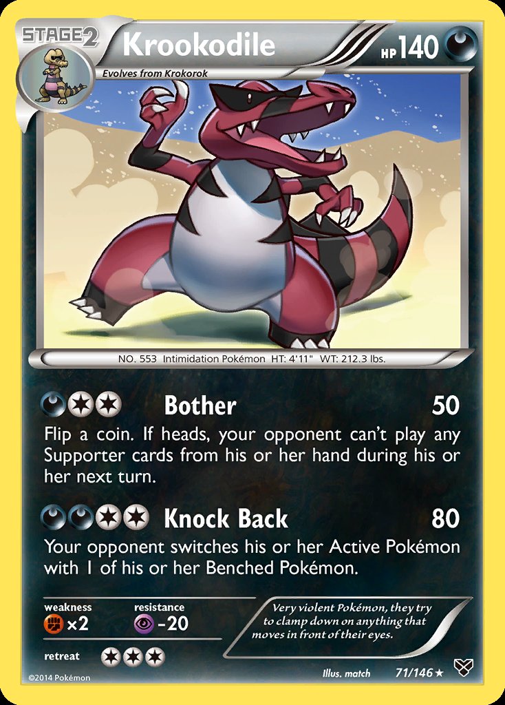 Krookodile - XY (Rare) [XY-71] Image principale du produit