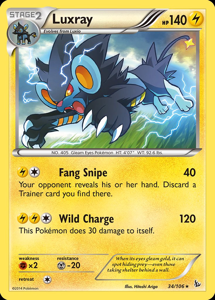 Luxray - Flashfire (Rare) [FLF-34] Image principale du produit