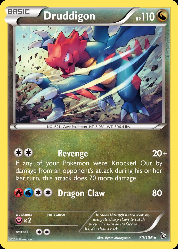Druddigon - Flashfire (Holo Rare) [FLF-70] Image principale du produit
