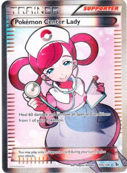 Pokémon Center Lady - Flashfire (Holo Rare) [FLF-105] Hauptbild