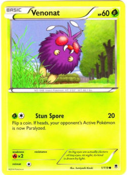 Venonat - Phantom Forces (Common) [PHF-1] Hover Image