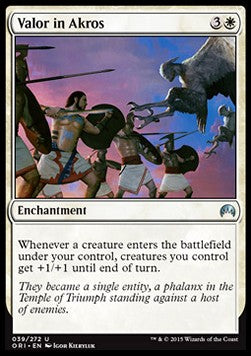 Valor in Akros - Magic Origins (Uncommon) [ORI-39]