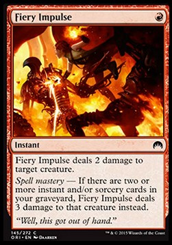 Fiery Impulse - Magic Origins (Common) [ORI-145] Immagine principale del prodotto