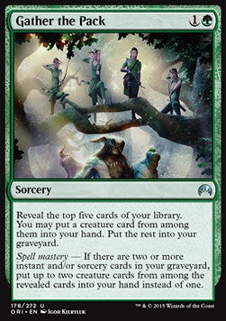 Gather the Pack - Magic Origins (Uncommon) [ORI-178] Immagine principale del prodotto