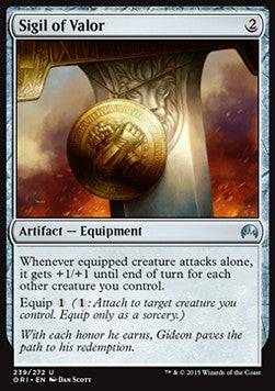 Sigil of Valor - Magic Origins (Uncommon) [ORI-239] Immagine principale del prodotto