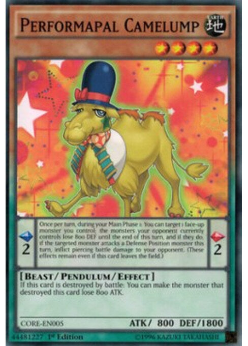 Performapal Camelump — Clash of Rebellions (CORE-005) Yu-Gi-Oh! card Hauptbild