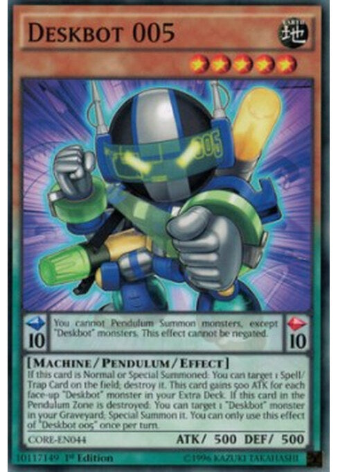Deskbot 005 — Clash of Rebellions (CORE-044) Yu-Gi-Oh! card Hauptbild