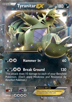 Tyranitar EX - Ancient Origins (Ultra Rare) [AOR-42] Immagine principale del prodotto