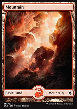 Mountain (V.1) - Battle for Zendikar (Land) [BFZ-265] Image principale du produit