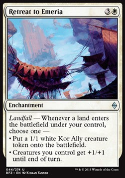 Retreat to Emeria - Battle for Zendikar (Uncommon) [BFZ-44] Hauptbild