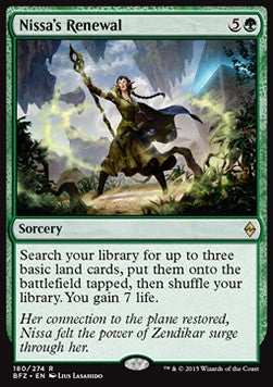 Nissa's Renewal - Battle for Zendikar (Rare) [BFZ-180] Hauptbild
