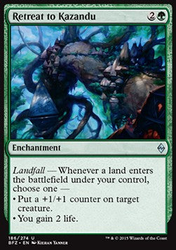 Retreat to Kazandu - Battle for Zendikar (Uncommon) [BFZ-186] Hauptbild