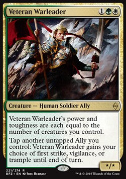 Veteran Warleader - Battle for Zendikar (Rare) [BFZ-221] Hauptbild
