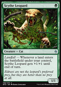 Scythe Leopard - Battle for Zendikar (Uncommon) [BFZ-188] Immagine principale del prodotto