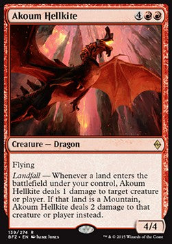 Akoum Hellkite - Battle for Zendikar (Rare) [BFZ-139] Hover Image