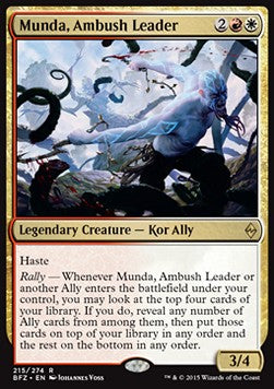 Munda, Ambush Leader - Battle for Zendikar (Rare) [BFZ-215] Immagine principale del prodotto