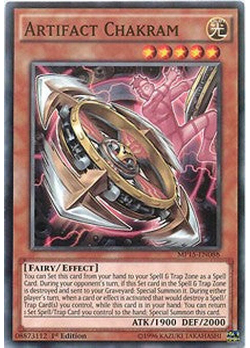Artifact Chakram — 2015 Mega-Tin Mega Pack (MP15-088) Yu-Gi-Oh! card Hoofdafbeelding