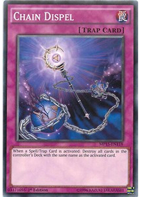 Chain Dispel — 2015 Mega-Tin Mega Pack (MP15-118) Yu-Gi-Oh! card Hoofdafbeelding