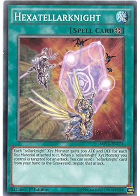 Hexatellarknight — 2015 Mega-Tin Mega Pack (MP15-173) Yu-Gi-Oh! card Immagine principale del prodotto