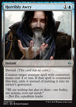 Horribly Awry - Battle for Zendikar (Uncommon) [BFZ-59] Hoofdafbeelding
