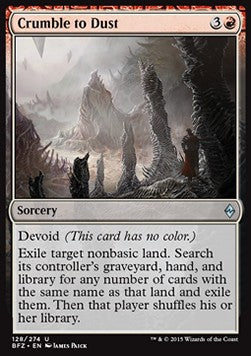 Crumble to Dust - Battle for Zendikar (Uncommon) [BFZ-128] Hauptbild