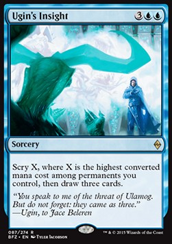 Ugin's Insight - Battle for Zendikar (Rare) [BFZ-87] Immagine principale del prodotto