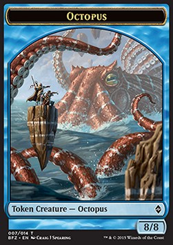 Octopus Token (Blue 8/8) - Battle for Zendikar (Token) [BFZ-T7] Hauptbild