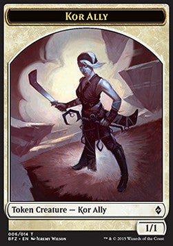 Kor Ally Token (White 1/1) - Battle for Zendikar (Token) [BFZ-T6] Hauptbild